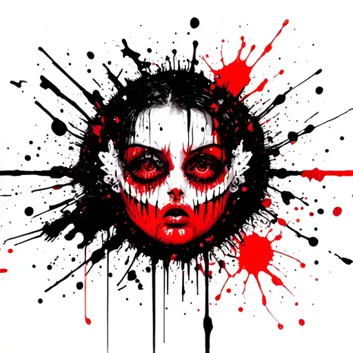 Anxiety portrayed tattoo design idea