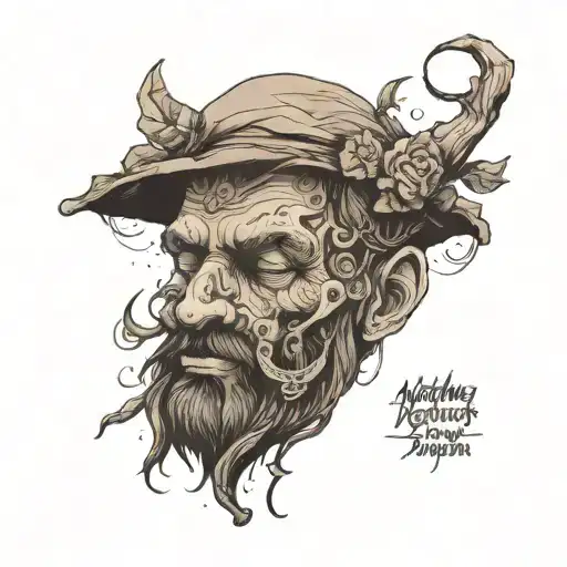 Nothing exists but you. And you are but a thought—a vagrant thought, a useless thought, a homeless thought, wandering fo tattoo design idea