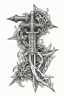 Crucible sword doom eternal tattoo design idea