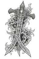 Crucible sword doom eternal tattoo design idea