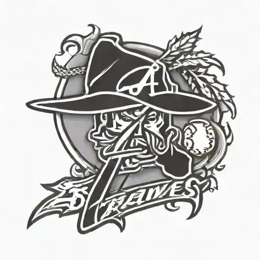 Atlanta Braves logo tattoo design idea