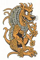 Scooby Doo black scorpion tattoo design idea