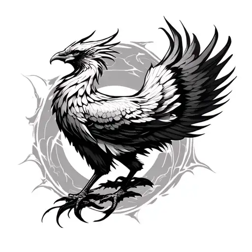 Neo Phoenix tattoo design idea