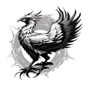 Neo Phoenix tattoo design idea