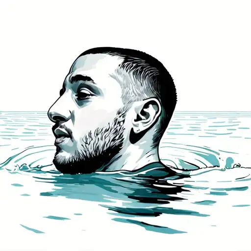 mac miller album "swimming" tattoo design idea