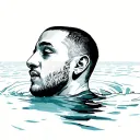 mac miller album "swimming" tattoo design idea