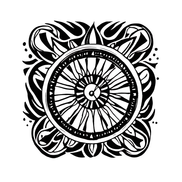 sun Romanian plus tex Invicta. minimalistic style tattoo tattoo design idea
