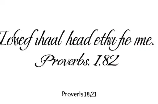 "LOD 
Proverbs 18:21" tattoo design idea