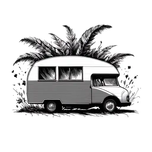 This caravan of life is passing by so quickly. tattoo design idea