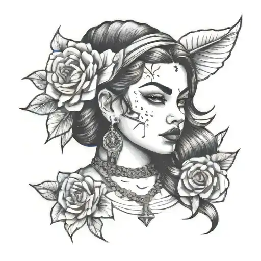 Chola tattoo design idea