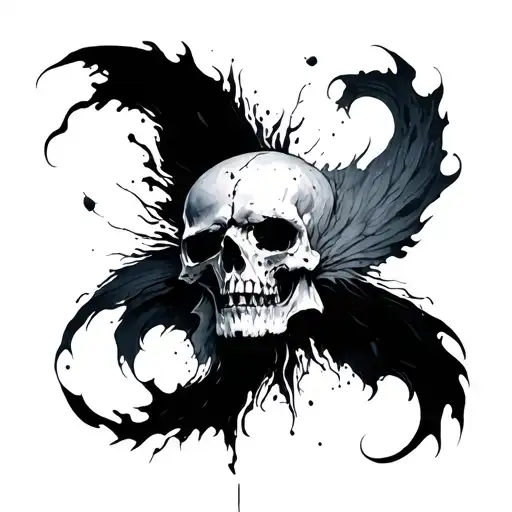 chaos and order tattoo design idea