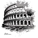 Colosseum tattoo design idea