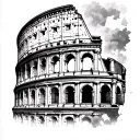 Colosseum tattoo design idea