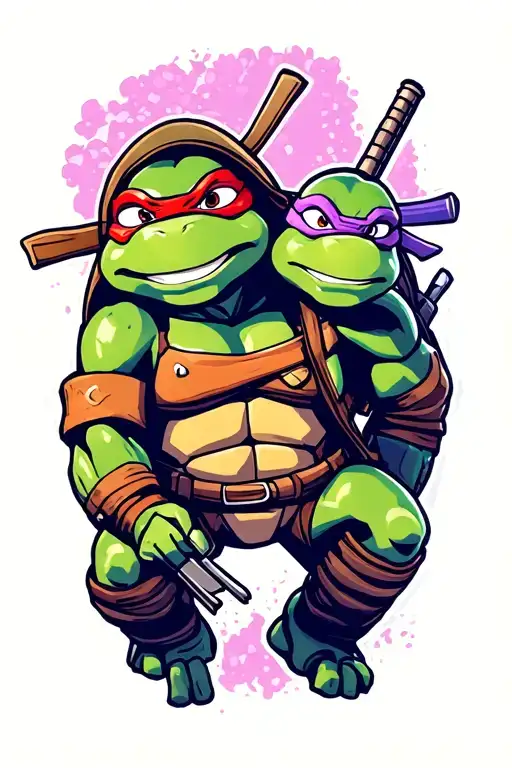 teenage mutant ninja turtles tattoo design idea
