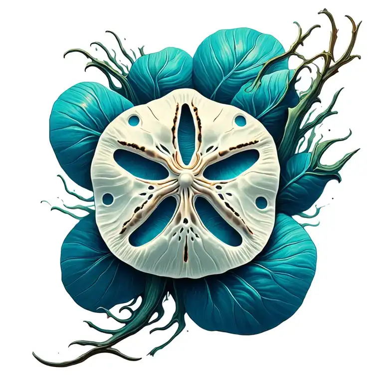 Sand Dollar tattoo design idea