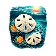 Sand Dollar tattoo design idea