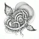 something symbolic to overcoming something out of you control including sound waves to represent hearing loss  tattoo design idea