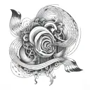 something symbolic to overcoming something out of you control including sound waves to represent hearing loss  tattoo design idea