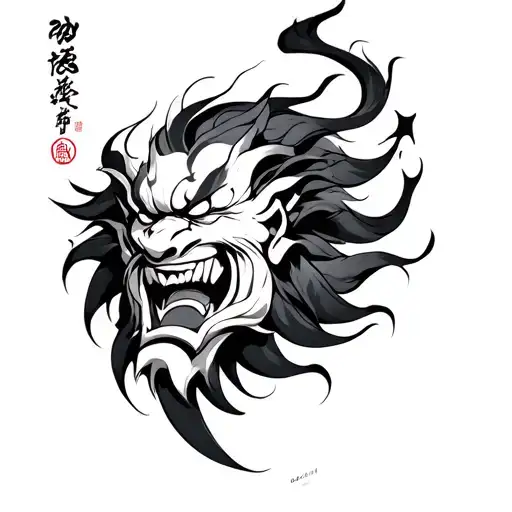 Raijin tattoo design idea