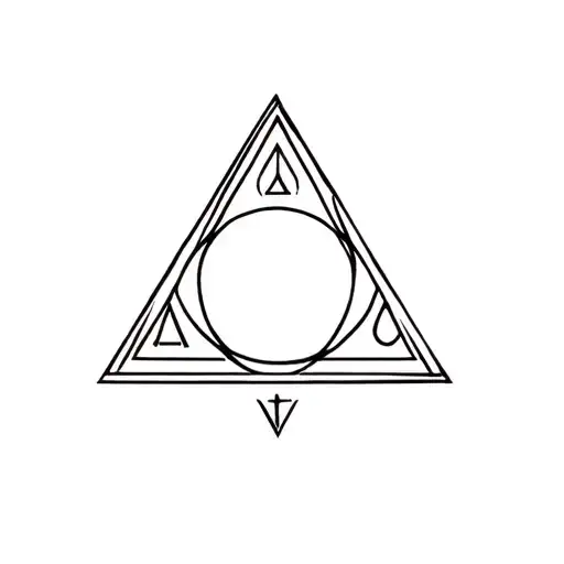 Illuminati symbol formed tattoo design idea