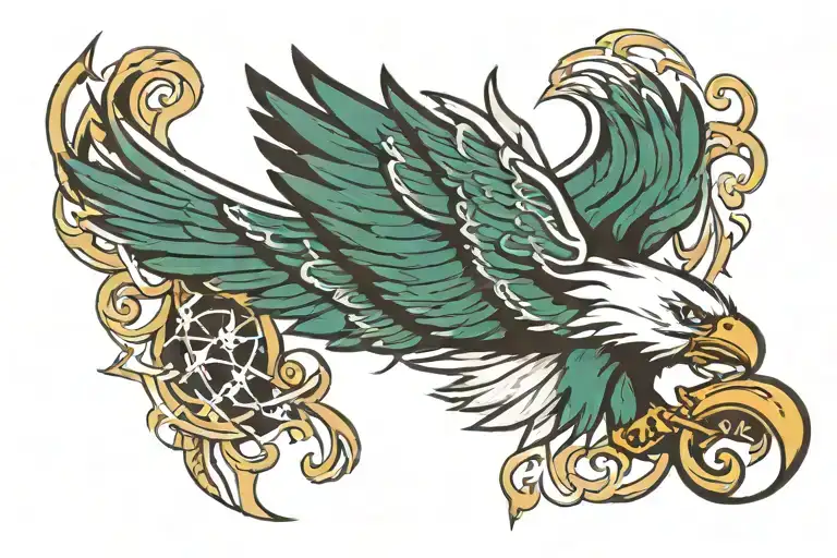 Philadelphia Eagles logo tattoo design idea
