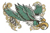 Philadelphia Eagles logo tattoo design idea