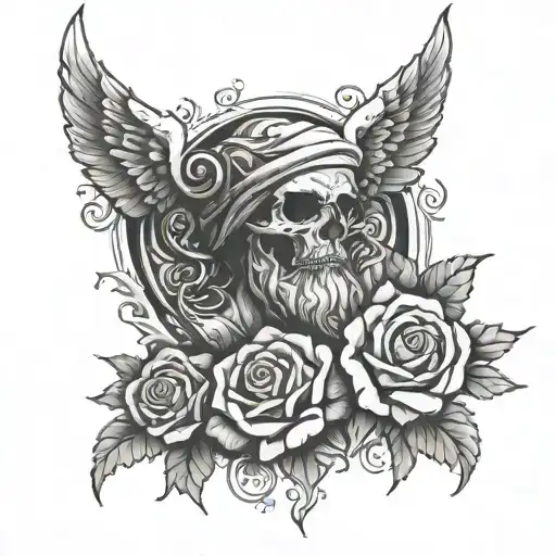 God Bless tattoo design idea