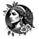 Respect Past Create Future tattoo design idea