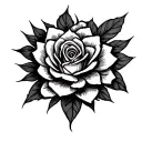 v line tattoo design idea