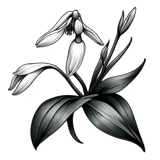 snowdrop, sweet pea gladiolus flower tattoo design tattoo design idea