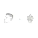 Liam Payne teardrops tattoo design idea