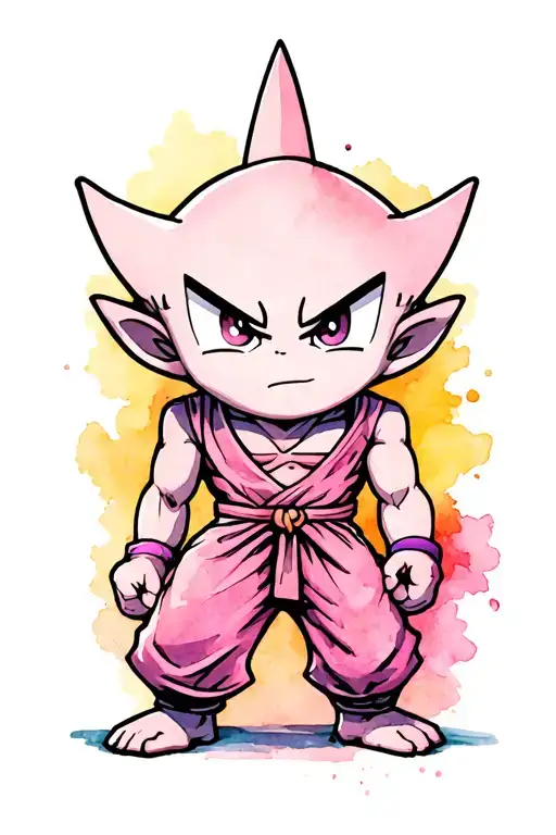 Kid Buu tattoo design idea