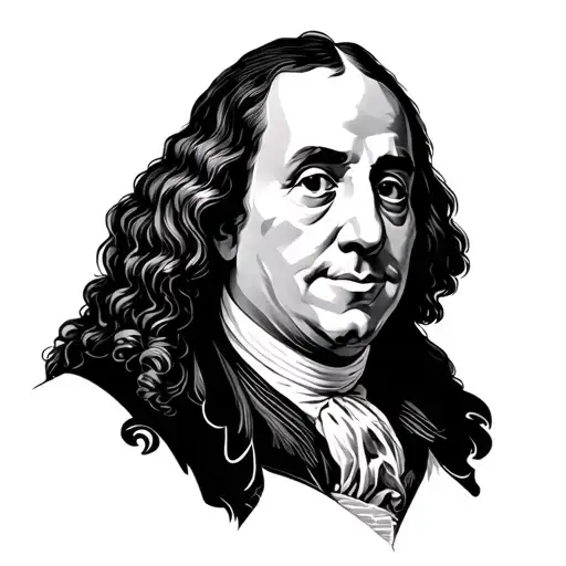 Clarisse & Benjamin Franklin looks like tattoo design idea