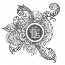 eating disorder symbol saying if you never eat you'll never grow tattoo design idea