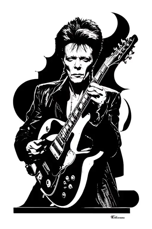 queen band david bowie quote tattoo design idea