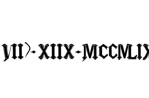 "VII XXIX MCMLIX" tattoo design idea