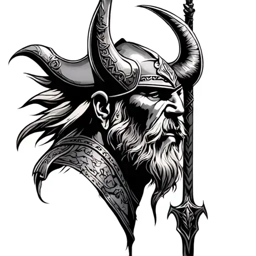vikings and Saxons  tattoo design idea