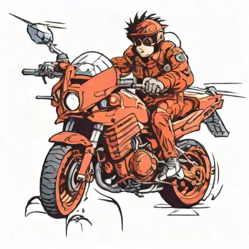 Akira Motorcycle Kaneda Akira anime tattoo design idea