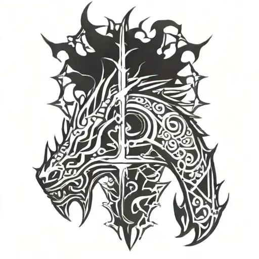 Skyrim tattoo design idea