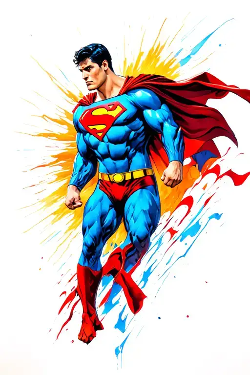 Superman tattoo design idea