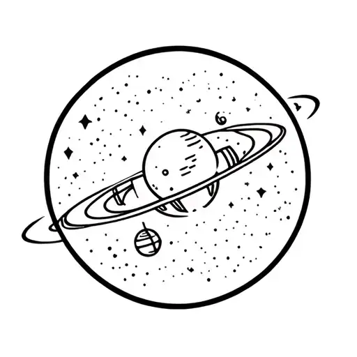 Space exploration tattoo design idea