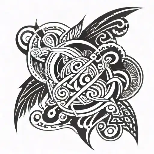 agape and Eros symbol tattoo design idea