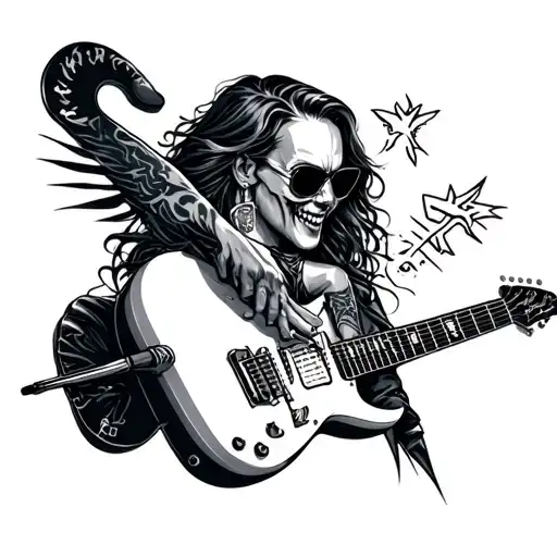 rockstar tattoo design idea