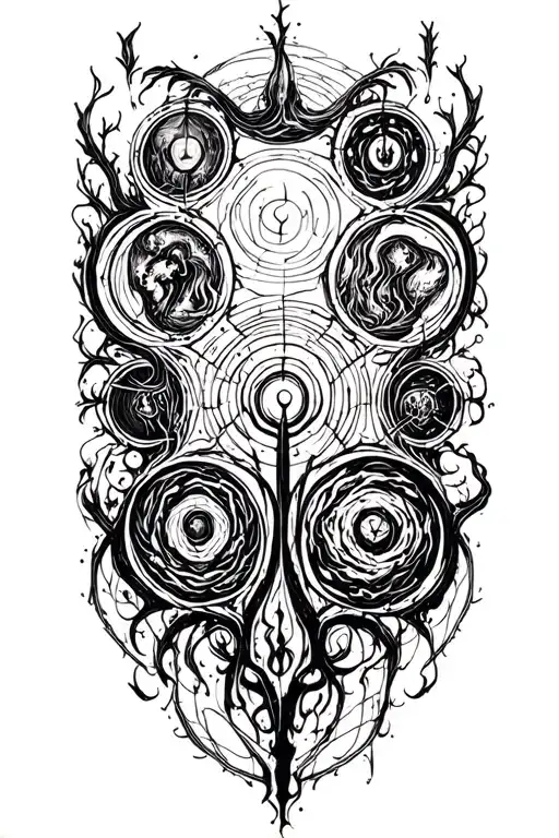 Dante's inferno 9 circles of hell tattoo design idea