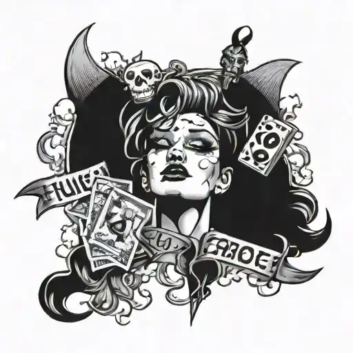 Fuck Bitches Get Money tattoo design idea