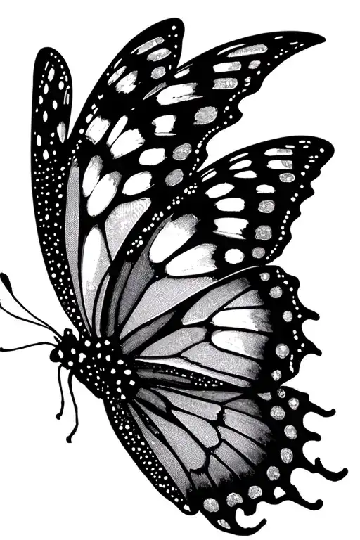 Catch Dream Butterfly tattoo design idea
