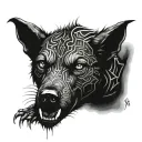 black ops zombies hell hound tattoo design idea