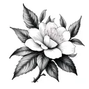 jasmine leaf wrapped tattoo design idea