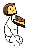 cheesecake thick black lines. tattoo design idea