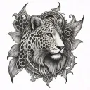 leo gemini laave dar honeycomb pattern incorporated tattoo design idea